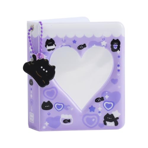 Image of Zibuyu 3'' Mini Photo Album, 40-Photo Capacity, Cute Cartoon Bear Cover