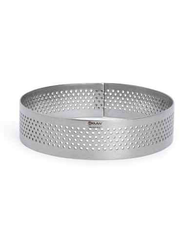 Image of KMW Stainless Steel Cake Ring Round- 3 pc. Set I Professional Quality for Home & Restaurant use I D.8x2cm.Ht.18 /8