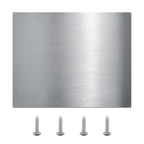 VENFAN 24 x 30 Stainless Steel Backsplash for Stove - Ultra Flat Metal Splatter Guard for Kitchen Wall Stove Backsplash Panel with 4 Pre-Drilled Holes Easy Install