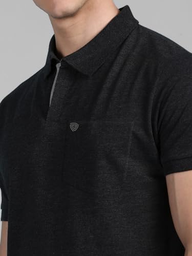 Image of Lux Cozi Men's Regular Fit Polo Neck Half Sleeve Solid Casual T-Shirt with Chest Pocket COZI 2122 BM COF 5XL 2PC