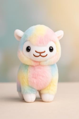 Image of SCOOBA pastal Fabric Small Alpaca Sheep Animal Soft Toy Random Color 20cm Height(Alpaca)