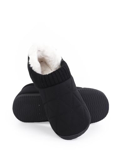 Women's Fashion Men Plush Fleece Lined&Scuff Soles, Warm House Shoes, Non-Slip Slippers for Bedroom, Living Room, Outdoor2