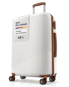 Travelite 4-Rad Hartschalenkoffer mittelgroß 65 Liter, Gepäck Serie Bali: ABS Hartschalen Trolley mit TSA Kombinationsschloss, 67 cm