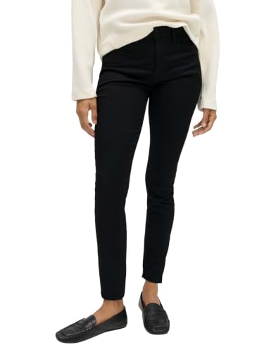 OPUS Damen Skinny | Skinny Jeans ELMA Black Low Rise mit Stretch-Anteil Black, 42 L28