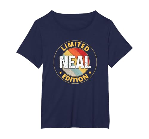 Neal Name T-Shirt, Women's Plus, Navy Blue, 1X