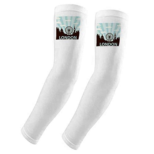 Funda para brazo con protección solar UV manguito elástico transpirable London Eye Outline