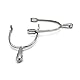Equine Smile ES1026 Ballsporen horizontalem Ballrad Reitsporen Reiten Sporen Spur hochwertiger Edelstahl (Damen 40 mm)