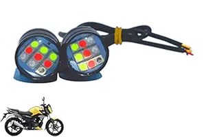 Multi Colour 6 Led Strobe Light for Bike | Warning Emergency Police Light | Motorcycle Strobe Light | Compatible with TVS Raider 125