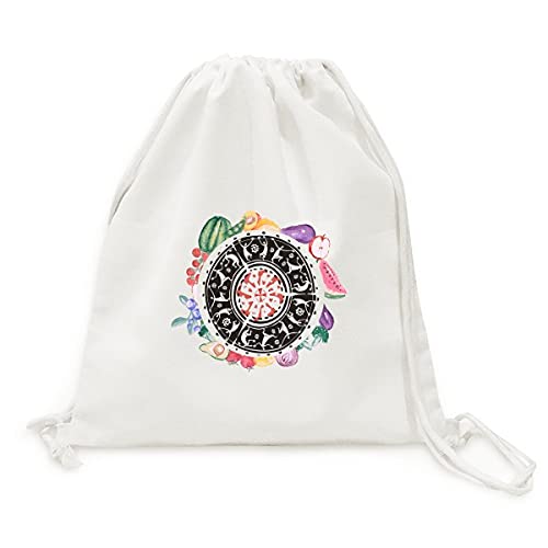 Sac en tissu pliable Mexique totems silhouette pour fruits et légumes
