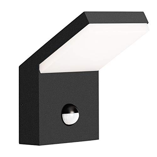 Featured Product Inowel Wall Light Outdoor LED Wall Mount Lamp Wall Sconce Lighting with Motion Sensor Lantern Fixture Grey Aluminum Lights for Porch Front Door Garden Yard Patio IP54 Waterproof 18W 1800Lm 3000K