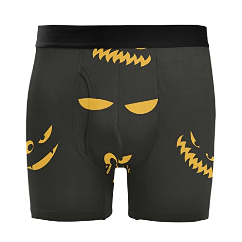 Ropa interior de hombre elástica pack de 2 bóxer cómodo calabaza Halloween Vnurnrn