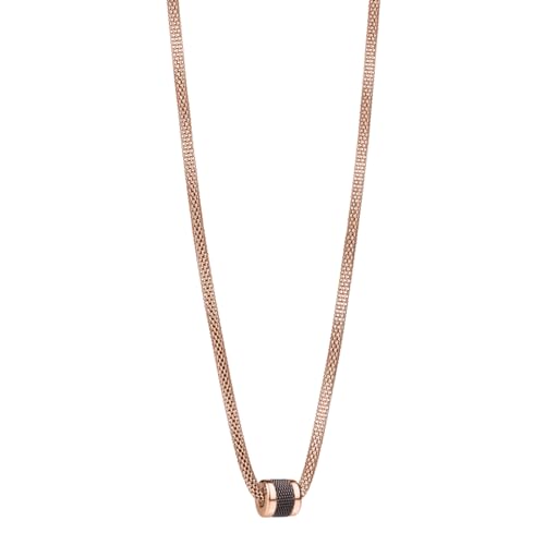 BERING LYK2-R-ME-N-450 - Collar para mujer en oro rosa brillante - Arctic Symphony Collection con acero inoxidable, 450, Acero inoxidable, No es una piedra preciosa