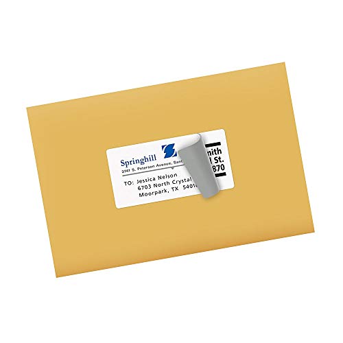 Avery Shipping Address Labels, Inkjet Printers, 500 Labels, 2X4 Labels, Permanent Adhesive, Trueblock (8363) , White #TOP24