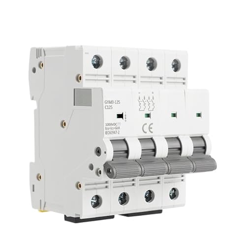 Disjoncteur électrique DC 100A 4 pôles pour sécuriser les batteries et panneaux solaires