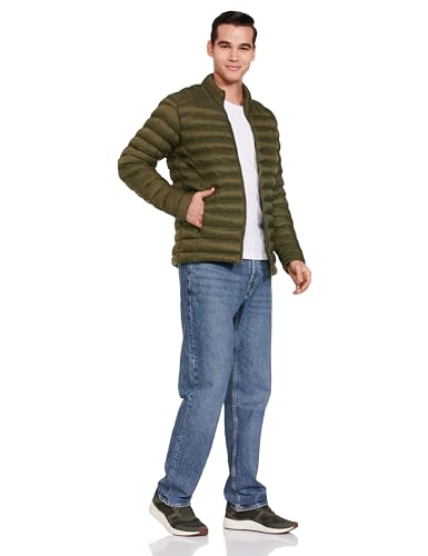 Image of Amazon Brand - Symbol Men's 100% Nylon Lightweight Quilted Winter Jacket | Regular Fit (Available in Plus Sizes)