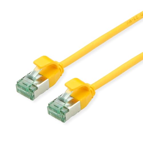 ROLINE RM U/FTP DataCenter Patchkabel Kat.6A (Class EA), slim, gelb, 5 m