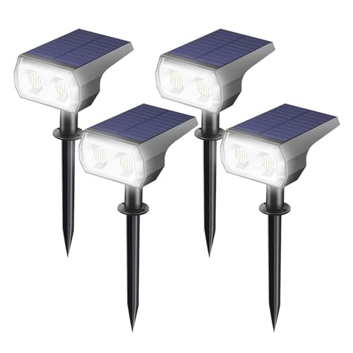 Projecteur solaire de jardin 48 LED éclairage extérieur étanche paysage et rue