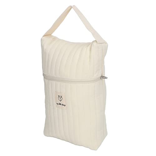 Bolso organizador de pañales de algodón con gran capacidad miniatura 4