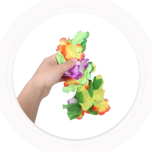 Guirnalda Hawaiana ligera de tela lavable que no pica para disfraces cómodos 5