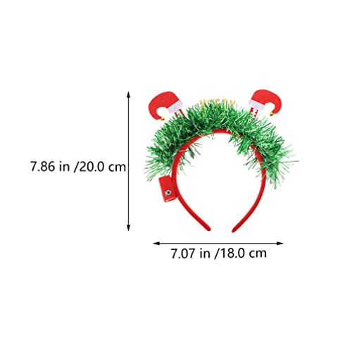 2 Unidades Arco De Cabelo Tiaras De Natal Para Mulheres Chapéus De Férias Tiaras De Natal Para Menin