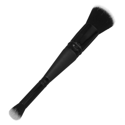 FRCOLOR Double-ended Flat Brush Makeup Foundation Applicator Blush Brush for Cheeks Portable Makeup for Women