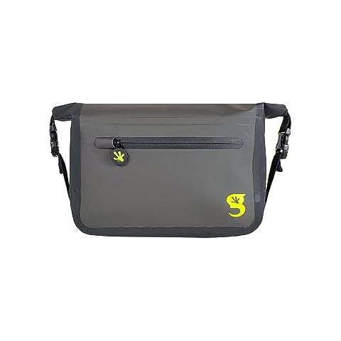 geckobrands Waterproof Tarpaulin Waist Pack - Durable, Adjustable, and Water-Resistant with Multiple Pockets for Beach, Swimming, Boating, and Hiking Cover