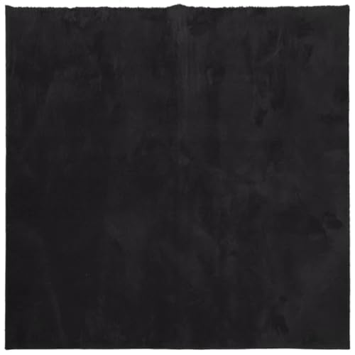 Vidaxl Tappeto A Pelo Corto Huarte Morbido E Lavabile Nero 240X240Cm - 3