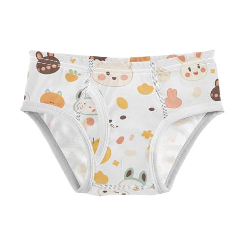 KLL Cute Animals Seamless Pattern Toddler Boy Comfort Nighttime Underwear Breathable Undies