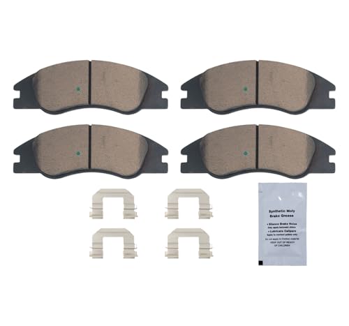 Image of HUSCH Front Ceramic Brake Pads Kit Fit For Kia Spectra, For Kia Spectra 5 | Clean Wheels, Quiet, Short Braking Distance, Responsive Braking, Long Service Life, for Various Weather, Road Performance