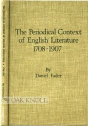 Hardcover The periodical context of English literature, 1708-1907, Book