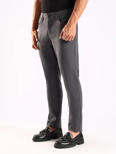 Image of Calvin Klein Men's Move 365 Stretch Slim Fit Wrinkle Resistant Tech Woven Pant