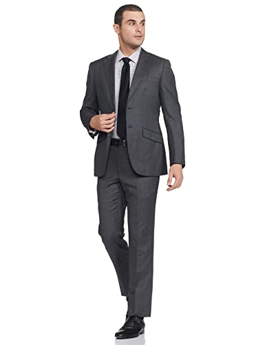 Image of Raymond Wool Men's Full Sleeve Contemporary FIT Fancy Grey Formal Suit