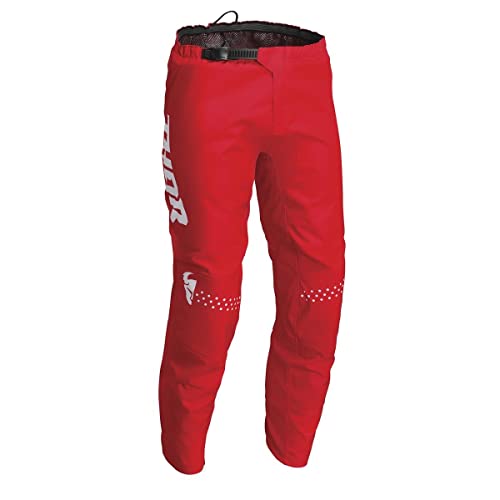 Thor Pantalón de cross para niños, color rojo