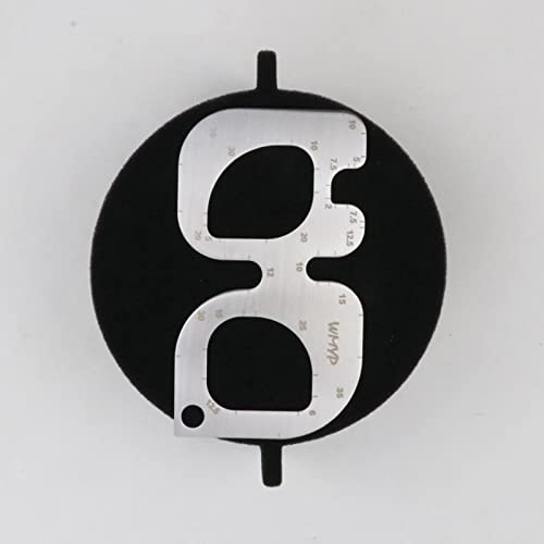 Regla de angulo redondo para cuero de acero inoxidable TISHITA calibre R alta precision 7