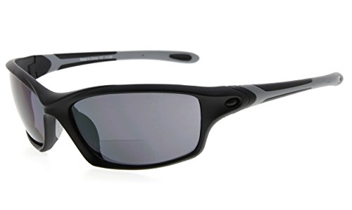 Image of Eyekepper Bifocal Sunglasses for Women Men, Rectangular Frame | Outdoor Sports Bifocal Reading Sunglass, with Readers Built in, Mens Tinted Sun Reader Bifocals, Ladies Cheater,Wrap Half Rim