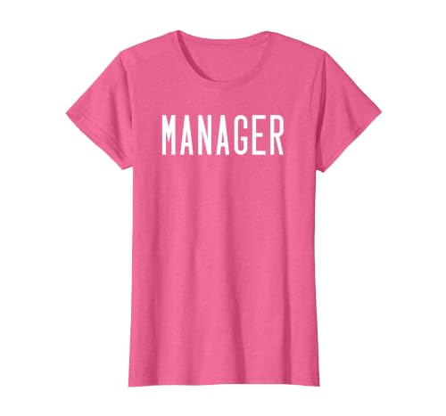Manager – Team Leader Identification T-Shirt, Women, Pink Heather, Large