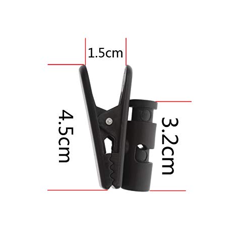 Aoer® 2 Packs Cable Clip Clamp Hooks For Earpiece Headphone Earphone Earbud (Black) #TOP3