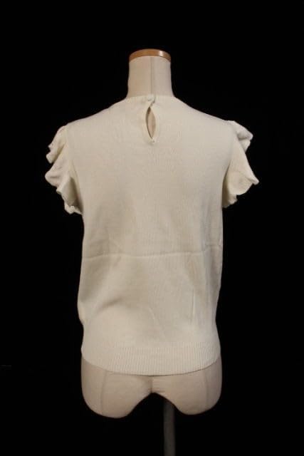 チェリーアン Cherry Ann ビジュー装飾 フリル ニット レディース