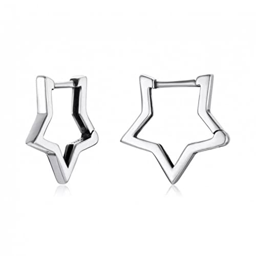 Boucles d'oreilles en argent sterling avec étoiles scintillantes pour femme