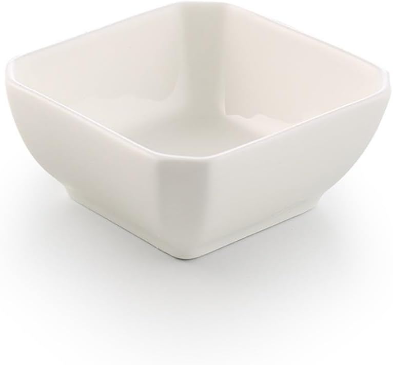Square Side Dish Sauce Chili Dipping Mustard White Small Ceramic Oil Household Tableware