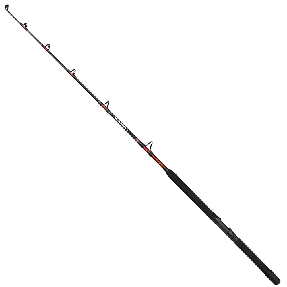 PENN Warfare II Trolling & Drifting Caña de Pesca | Caña de lanzar para Agua Salada para salmón, atún y Pesca Deportiva | 1 Pieza 30-100 LB | Mango ergonómico de EVA y cardán | Múltiples tamaños