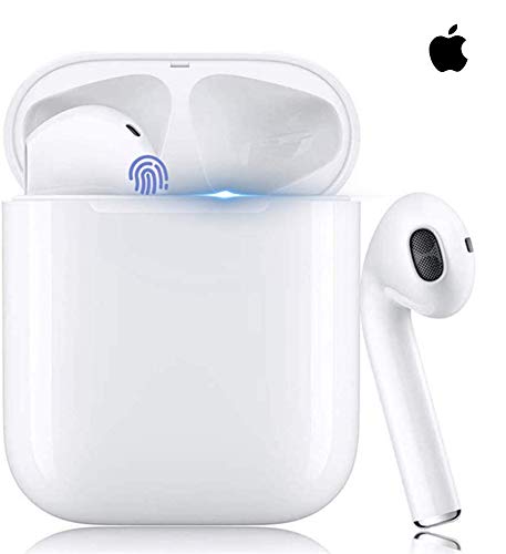 Auriculares Bluetooth 5.0 Toque Inteligente Auriculares Bluetooth Inalmbrico 24H Tiempo De Juego Audio Stereo 3D in Ear con Mic,IPX7 Resistentes al Agua para Apple Airpods/Android/iPhone/Samsung