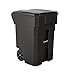 Suncast Commercial BMTCW65R 65 gal Wheeled Trash Can 40.86" Height, 27" Width, 31.26" Length, Plastic, Red
