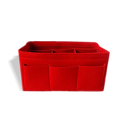 Tendycoco bolsa de armazenamento de feltro para armazenamento de maquiagem, cosméticos, organizador