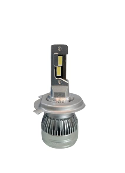 Image of DELight Industries Led H4 High Power With Intelligent Cooling System Led Headlight Bulb For Car Pure White Light (12V, 55W, 4500K, 5500 /5500) Conversion Kit For Cars Halogen Led Light