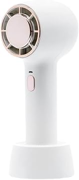 USB Portable Hand- Fan Cooling Electric Fan Desktop Cooler Fans Multifunctional Small Fan 2200MAh -White
