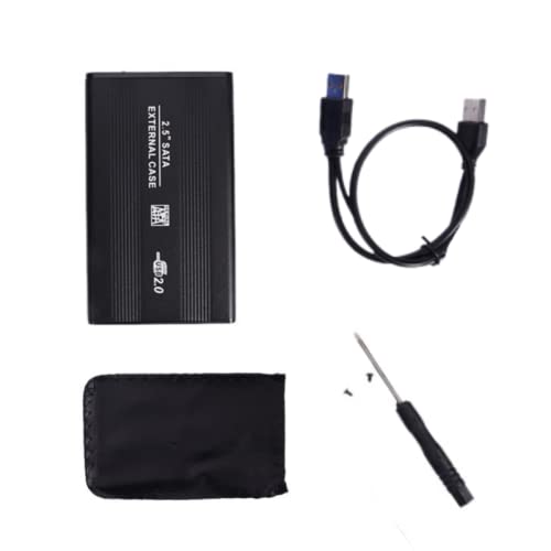 Case Para HD Externo SATA 2.5 USB 2.0 Gaveta De Alumínio Para Notebook Adaptador Portátil Com Cabo E
