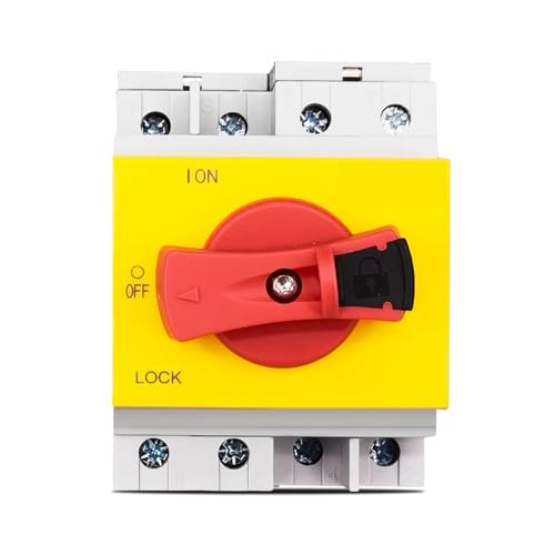 Interrupteur sectionneur rotatif solaire 4P PV DC 1200 V 32 A rail DIN sectionneur