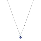 Clear crystal; Dark blue crystal