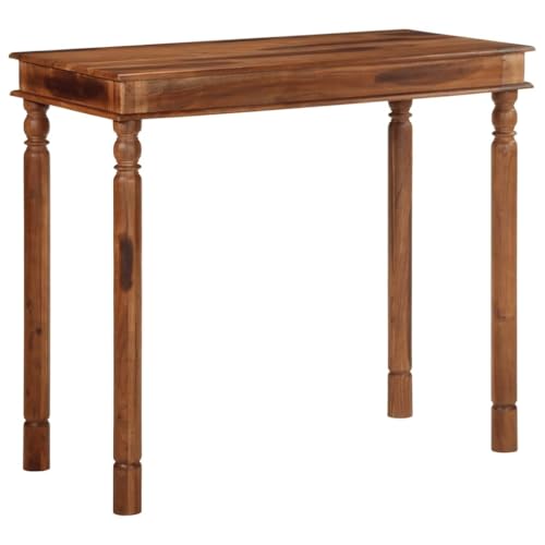 Mesa de bistró lacada resistente de madera maciza para interiores 2